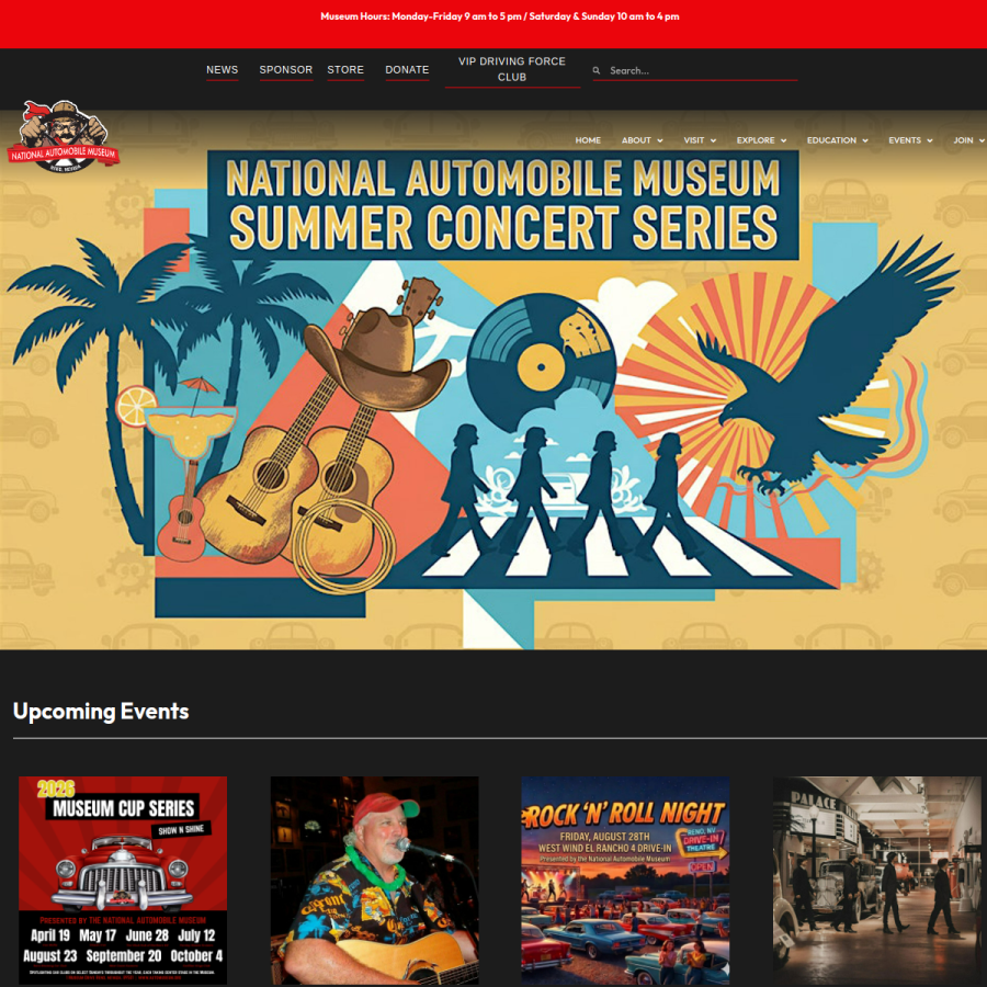 automuseum.org homepage screenshot