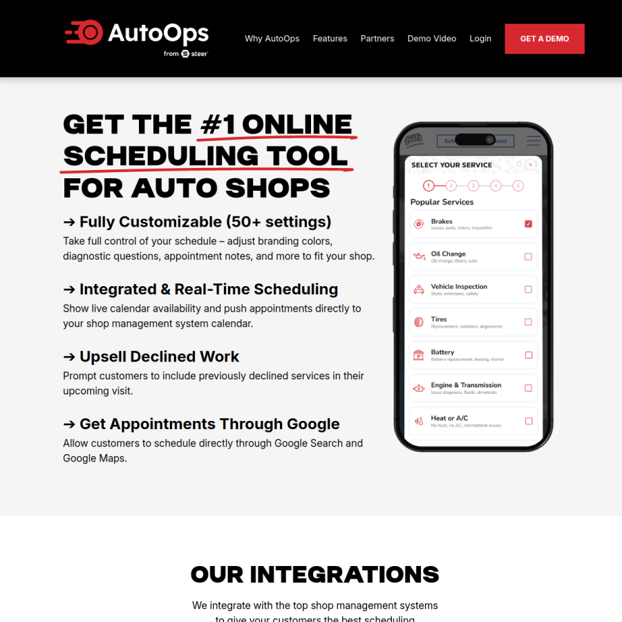 autoops.com homepage screenshot