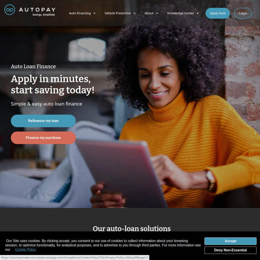 autopay.com homepage screenshot