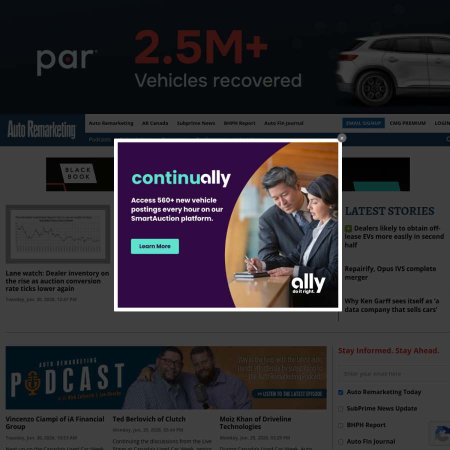 autoremarketing.com homepage screenshot