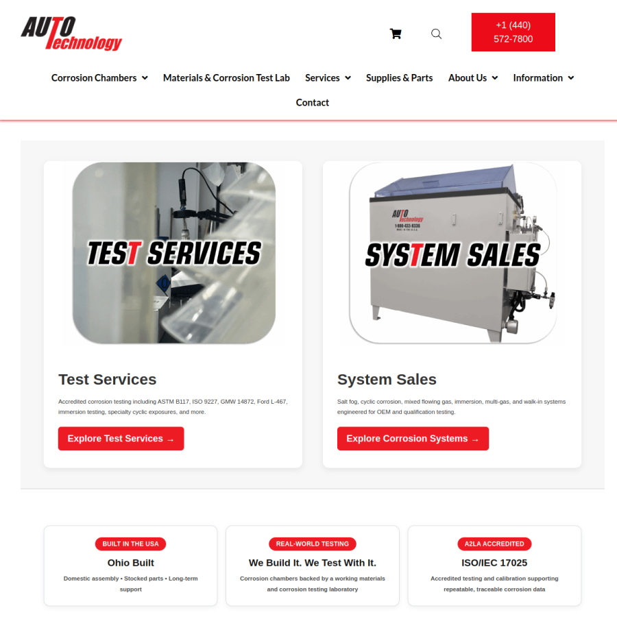 autotechnology.com homepage screenshot