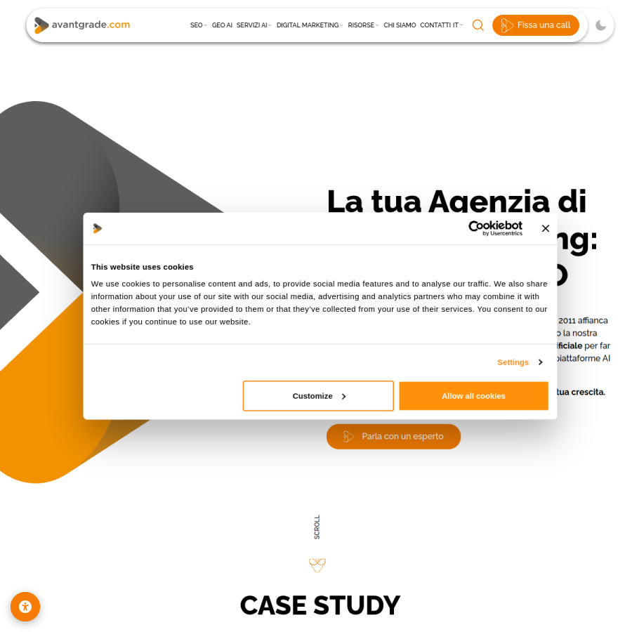 avantgrade.com homepage screenshot
