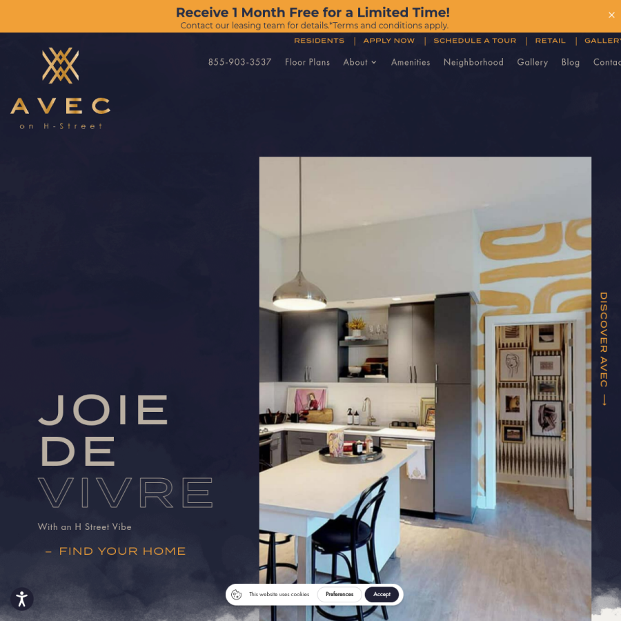 aveconh.com homepage screenshot