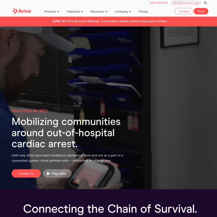 avive.life homepage screenshot