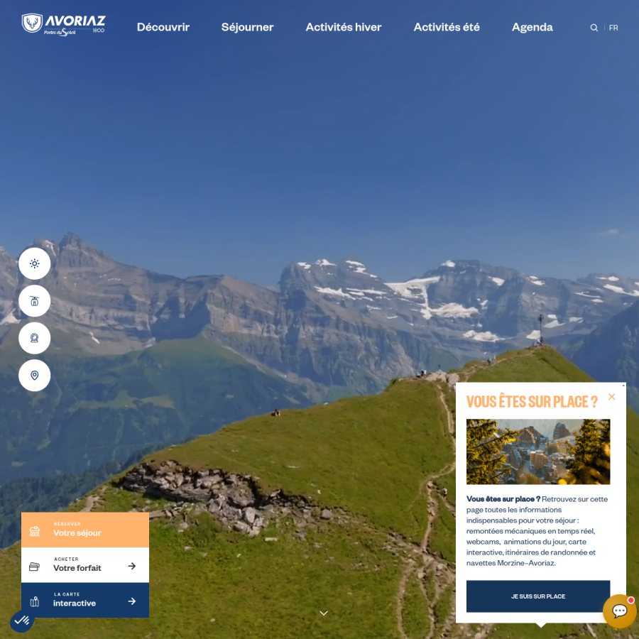avoriaz.com homepage screenshot