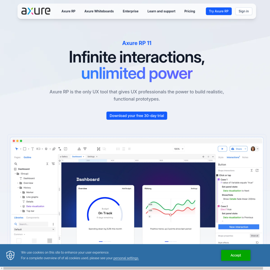 axure.com homepage screenshot