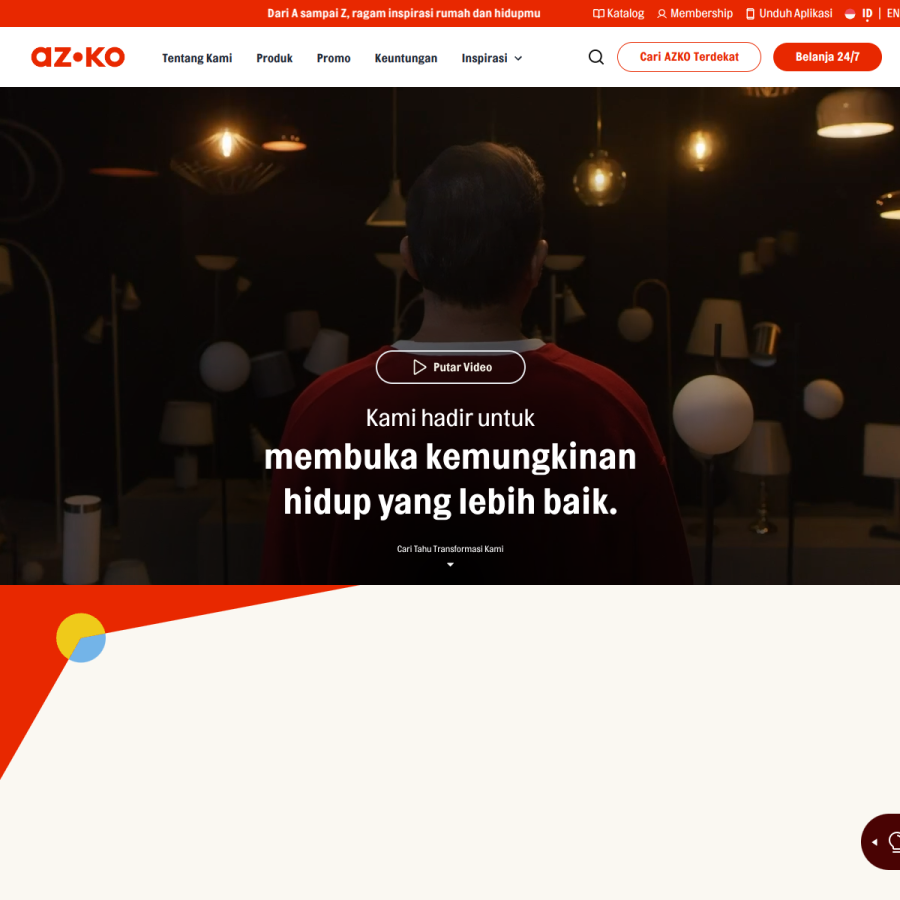 azko.id homepage screenshot