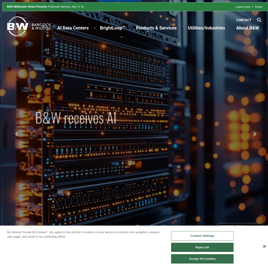 babcock.com homepage screenshot