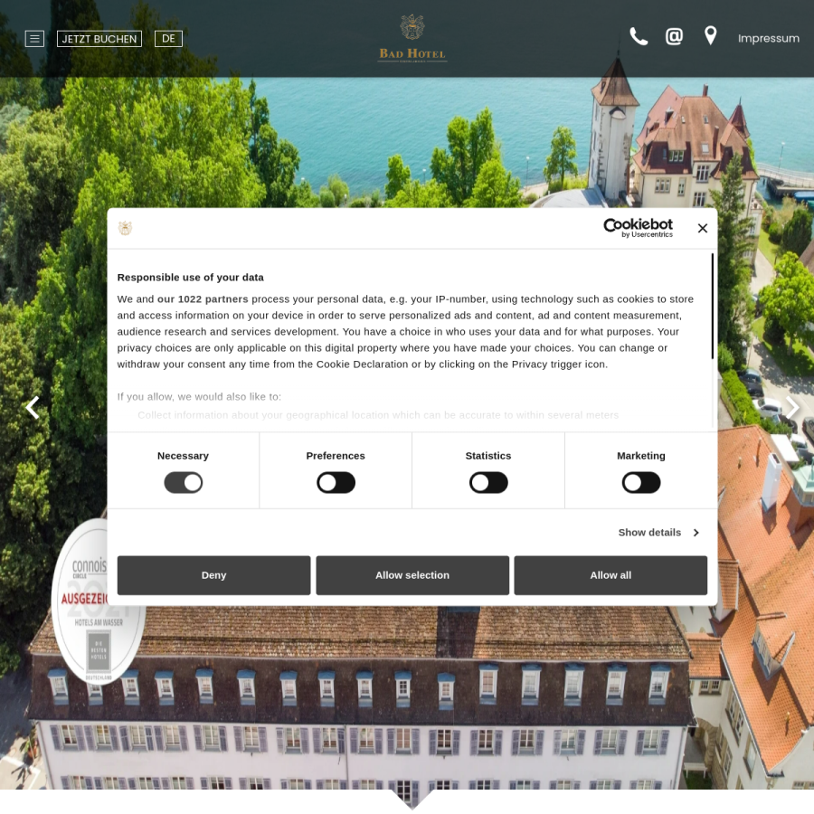 bad-hotel-ueberlingen.de homepage screenshot