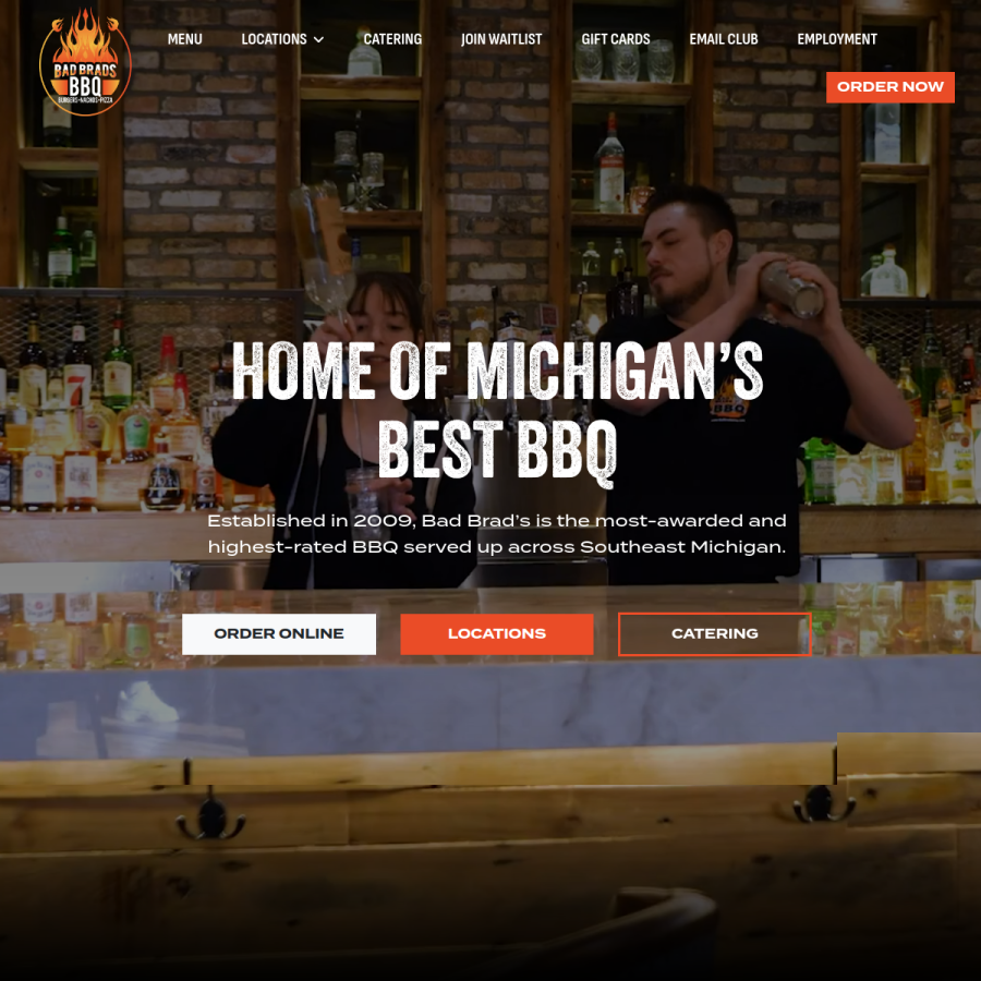 badbradsbbq.com homepage screenshot