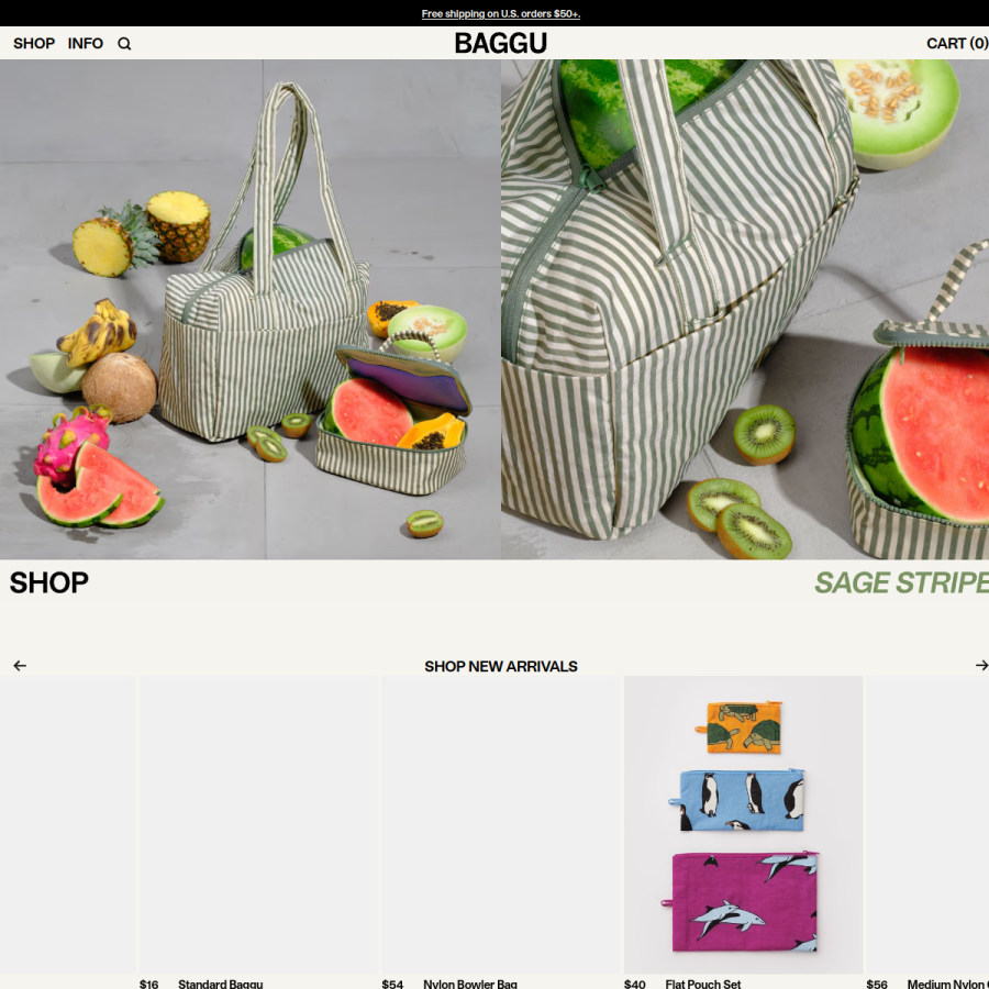 baggu.com homepage screenshot