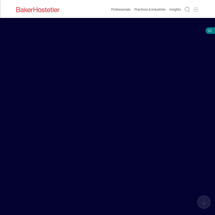 bakerlaw.com homepage screenshot