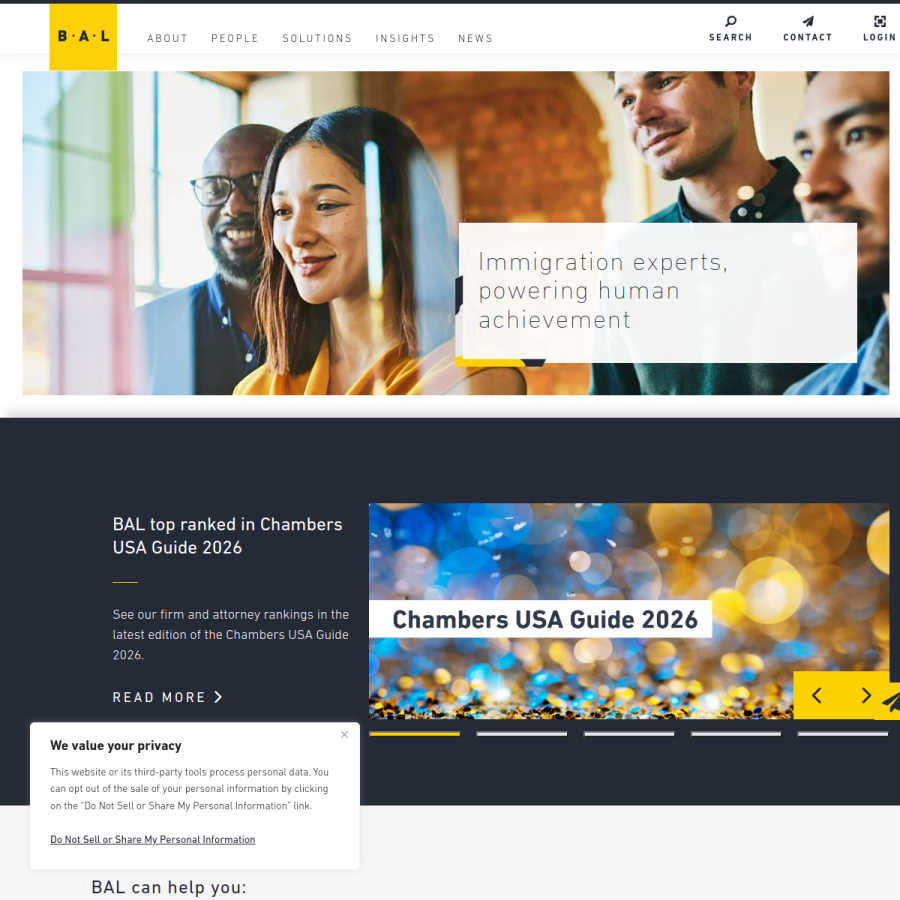bal.com homepage screenshot