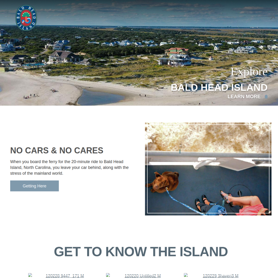 baldheadisland.com homepage screenshot