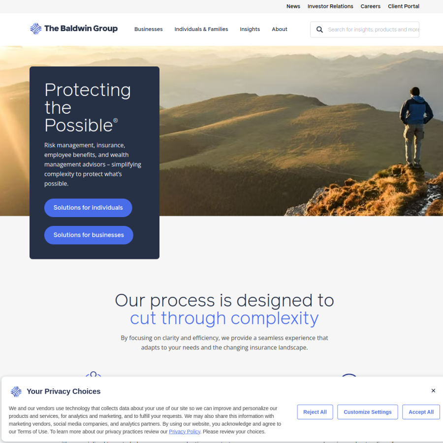 baldwin.com homepage screenshot
