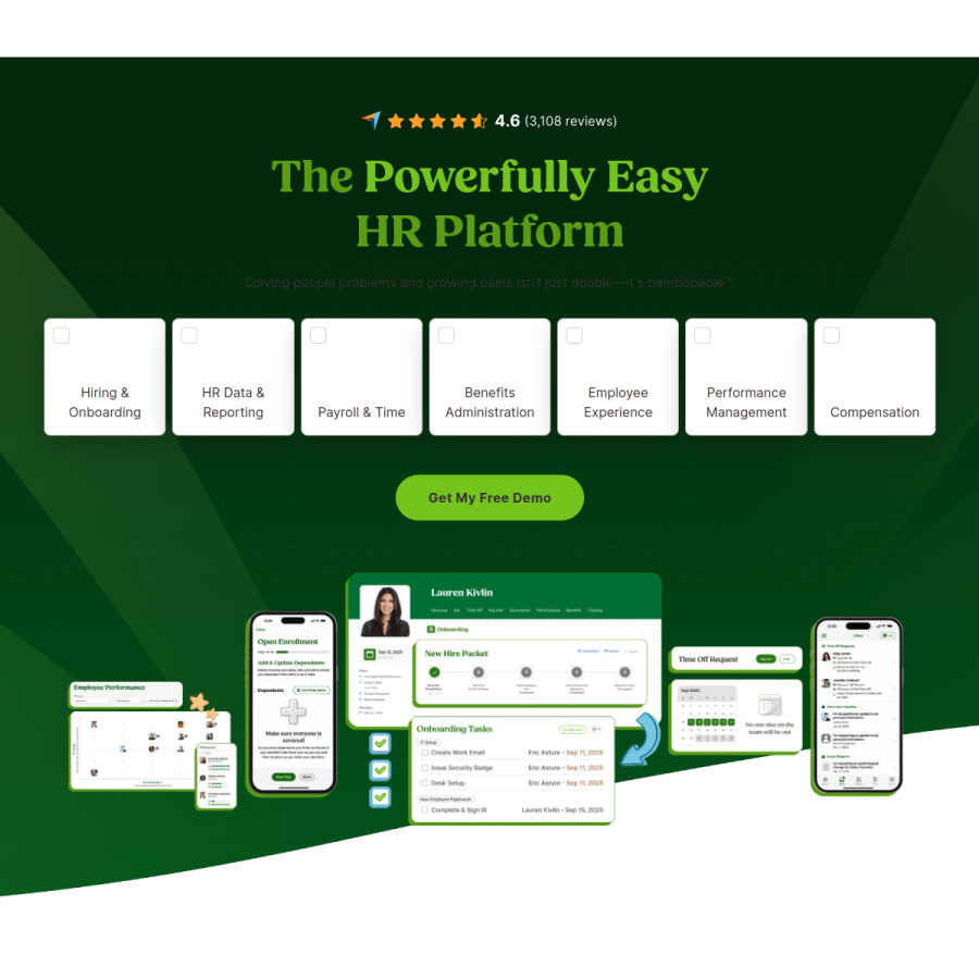 bamboohr.com homepage screenshot