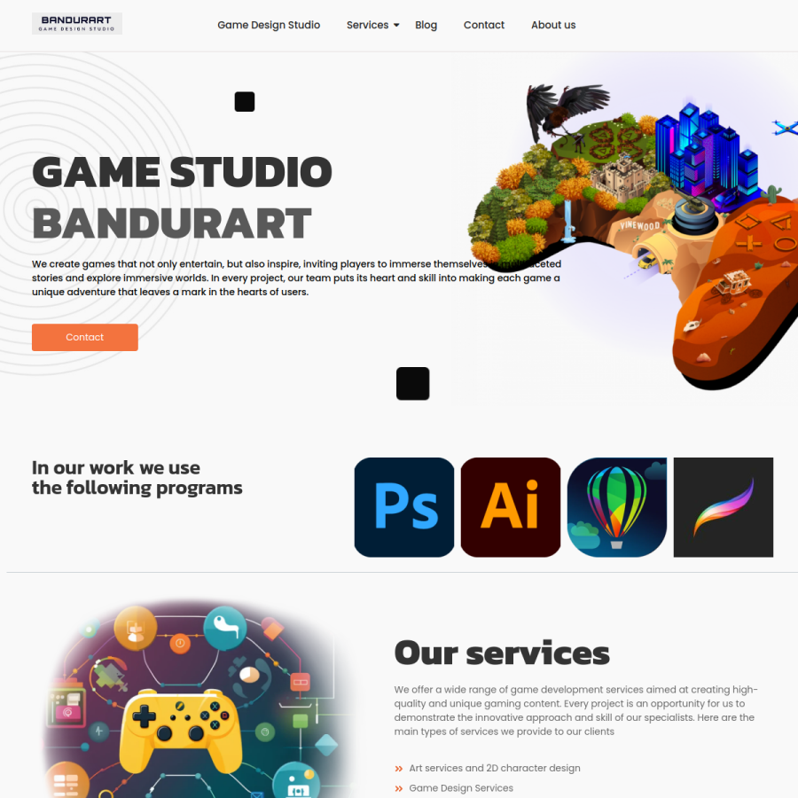 bandurart.com homepage screenshot