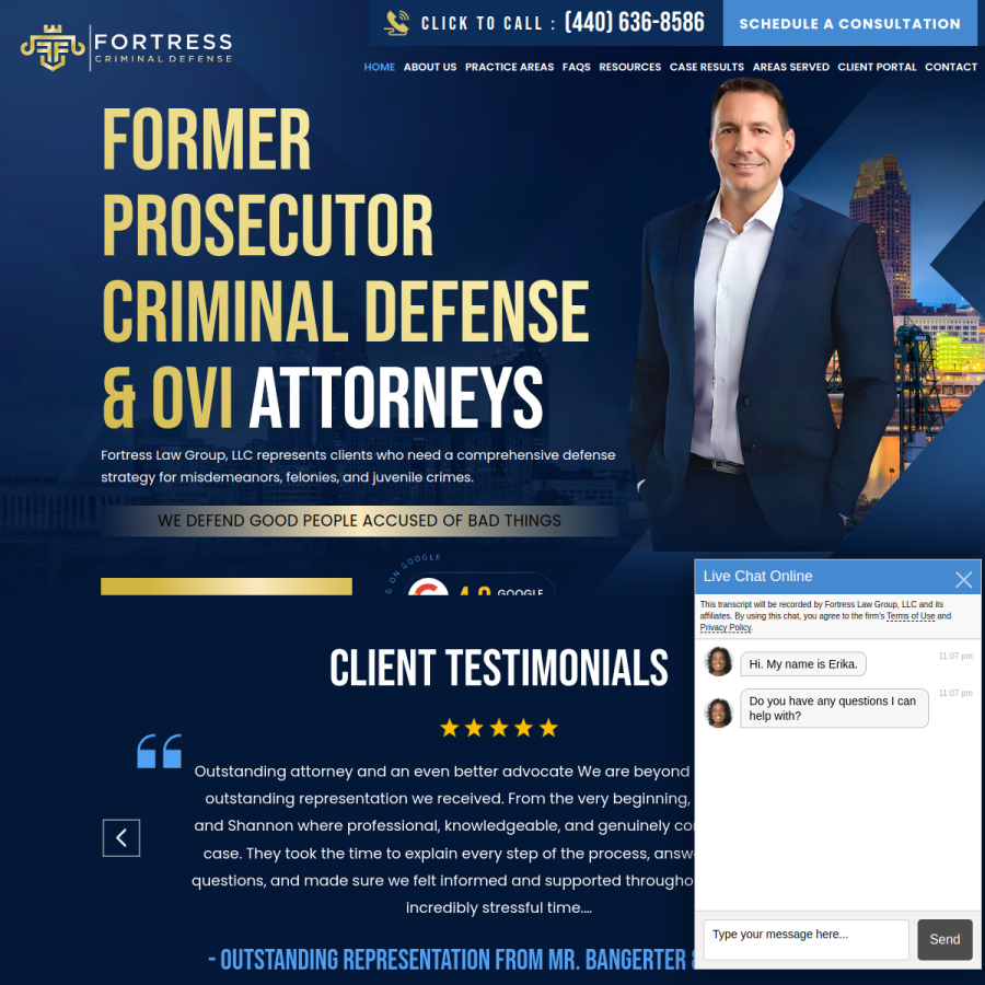 bangerterlaw.com homepage screenshot