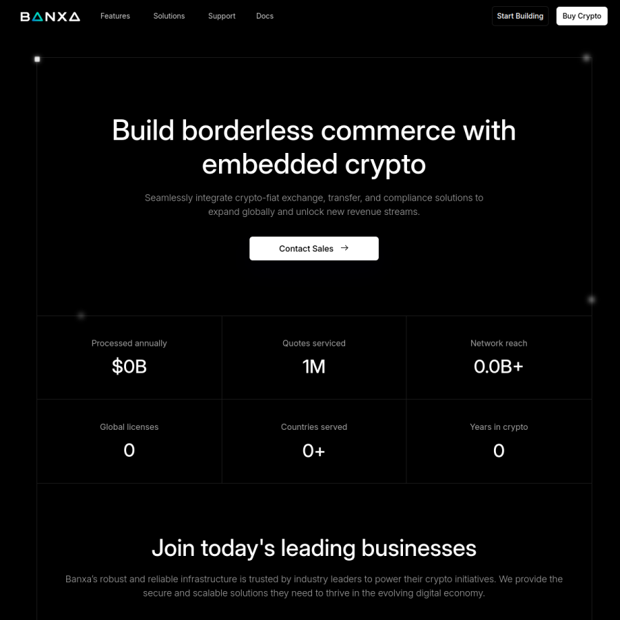 banxa.com homepage screenshot