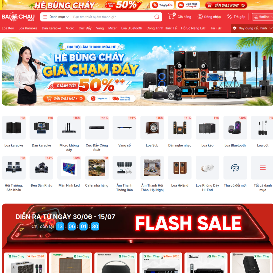 baochauelec.com homepage screenshot