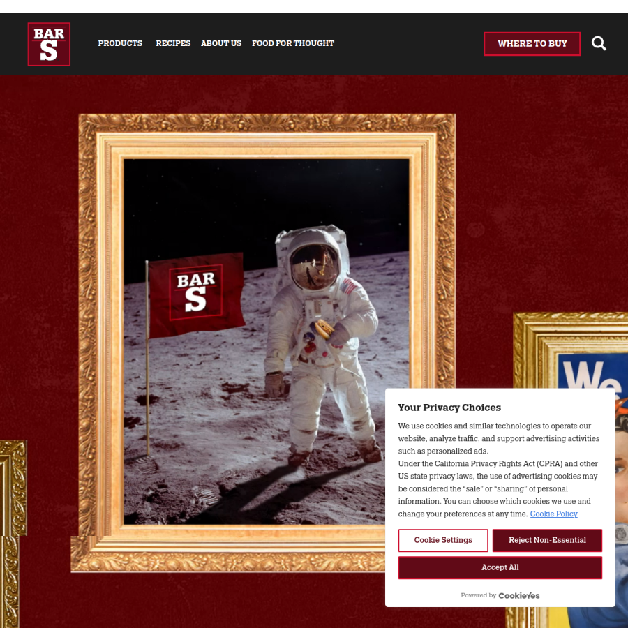 bar-s.com homepage screenshot