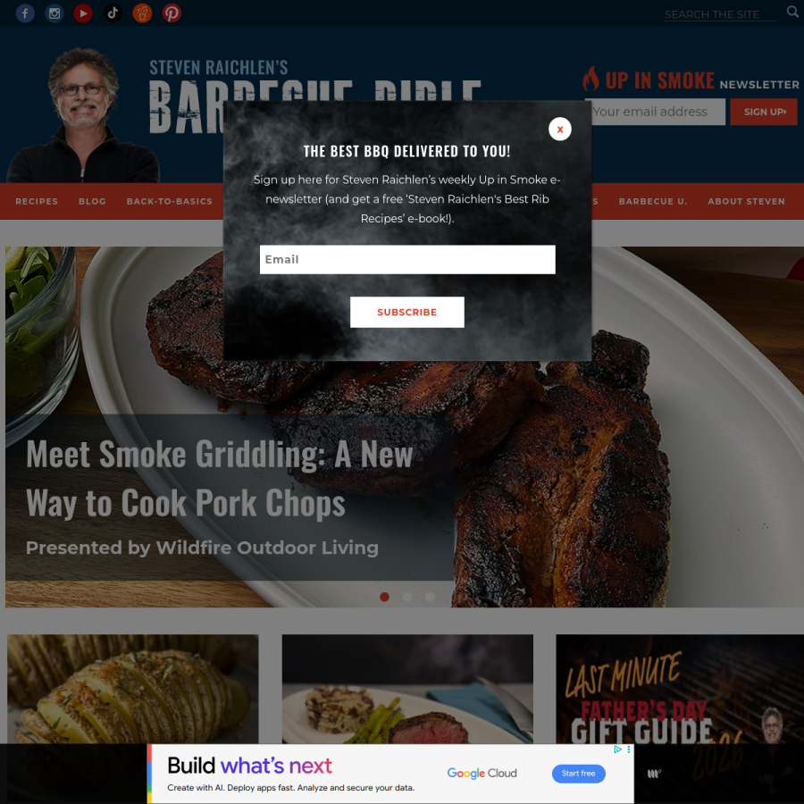 barbecuebible.com homepage screenshot