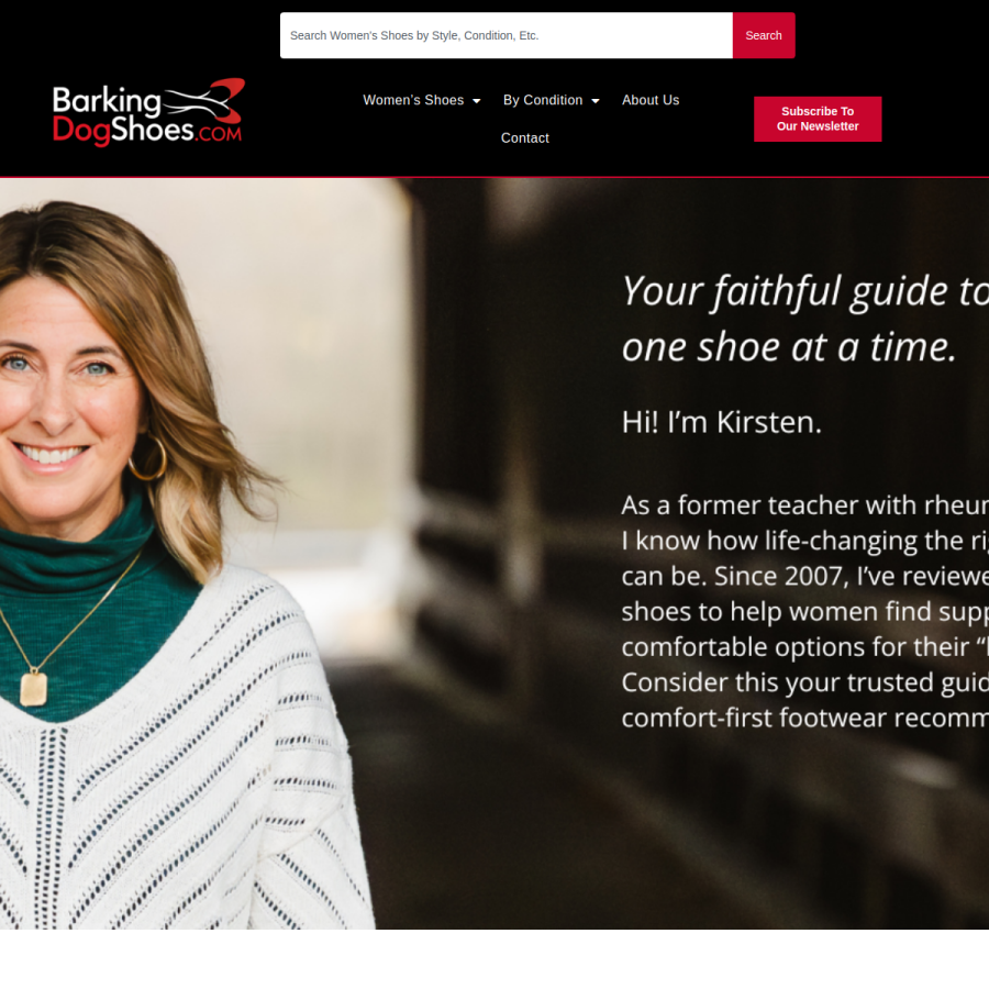barkingdogshoes.com homepage screenshot