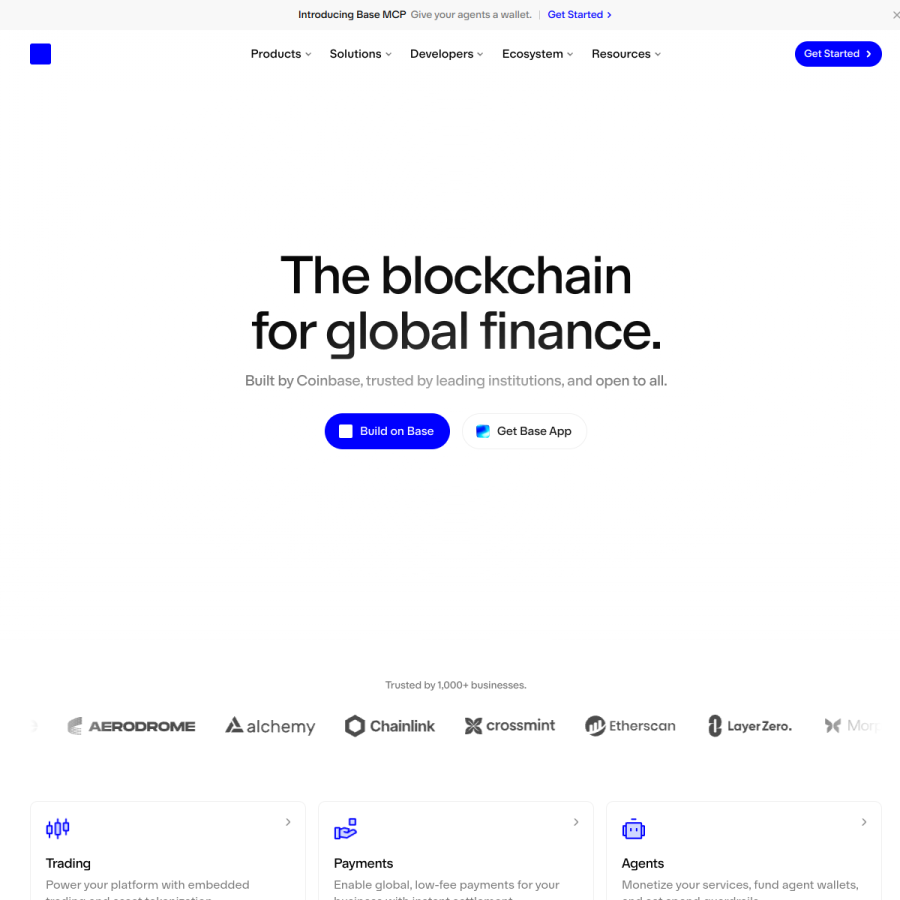 base.org homepage screenshot