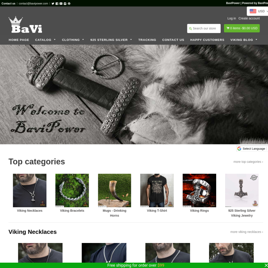 bavipower.com homepage screenshot