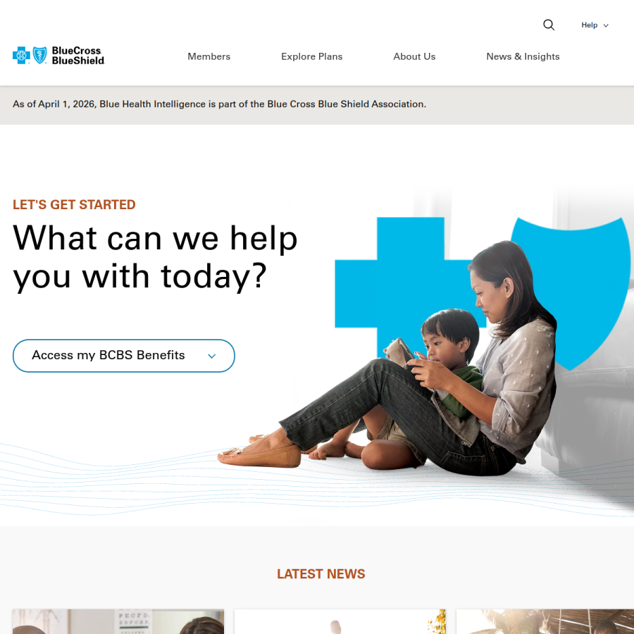 bcbs.com homepage screenshot