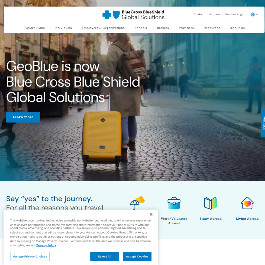 bcbsglobalsolutions.com homepage screenshot