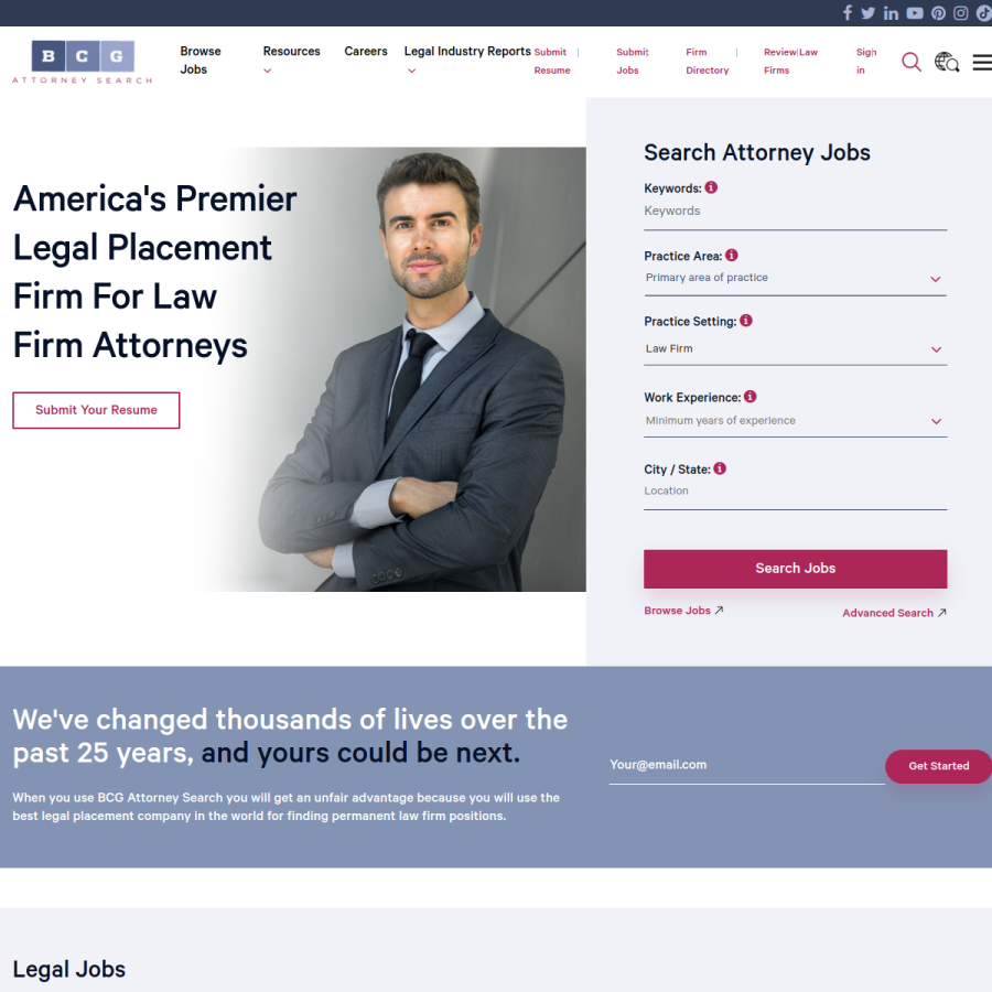 bcgsearch.com homepage screenshot
