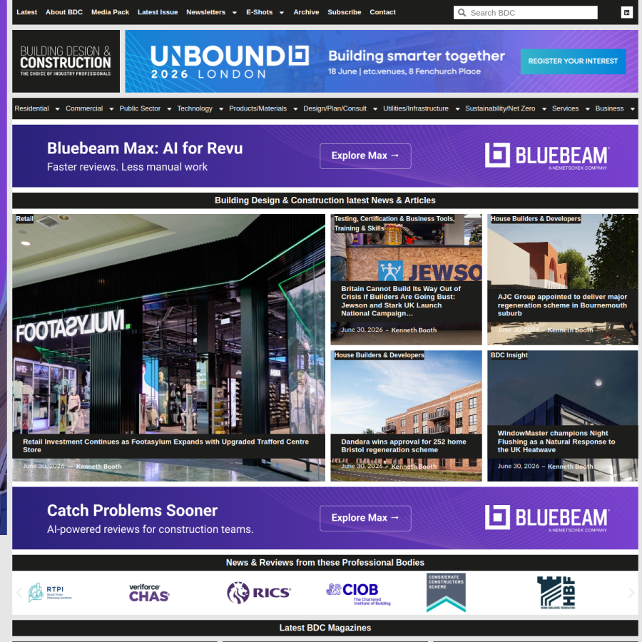 bdcmagazine.com homepage screenshot