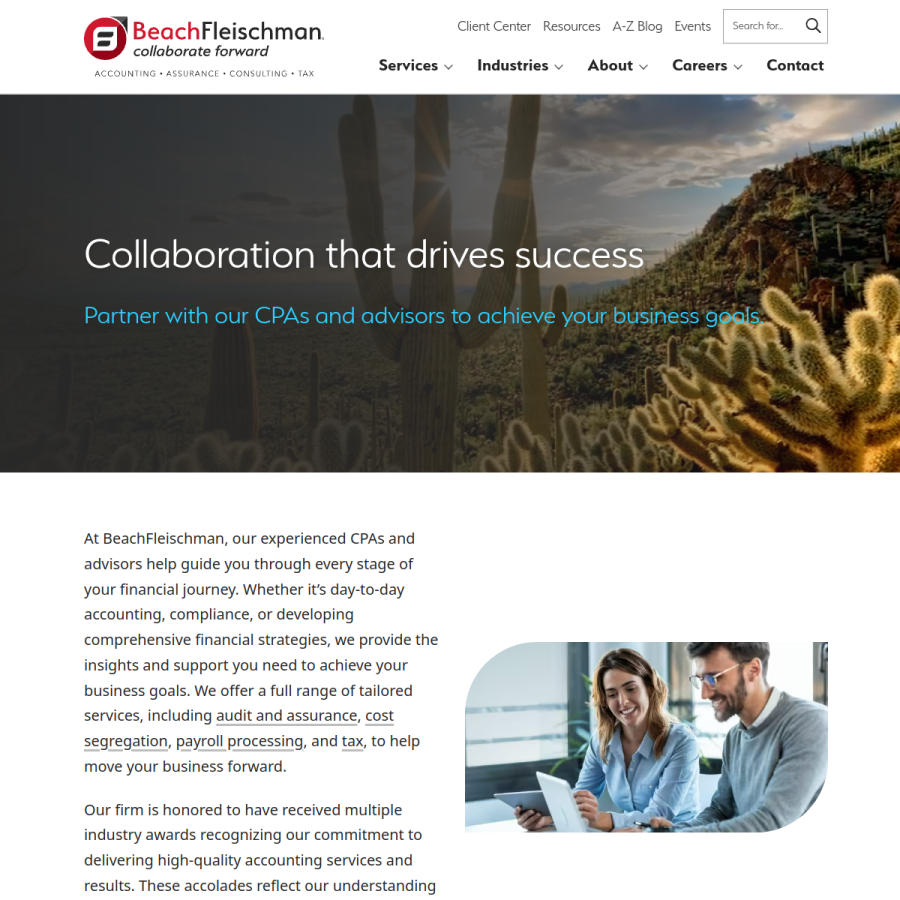 beachfleischman.com homepage screenshot