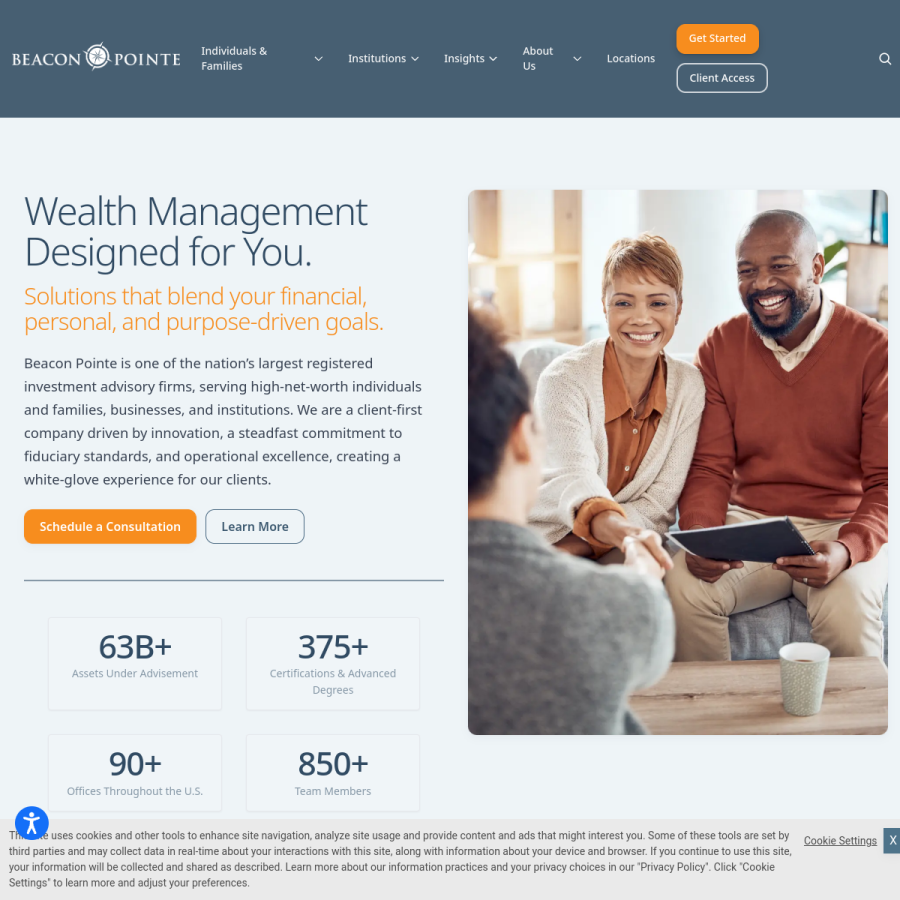 beaconpointe.com homepage screenshot