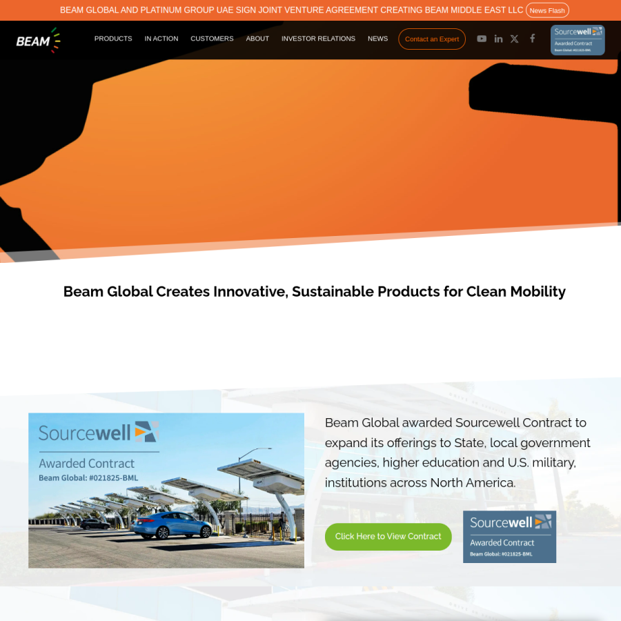 beamforall.com homepage screenshot