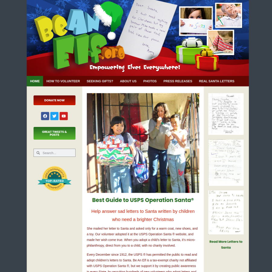 beanelf.org homepage screenshot