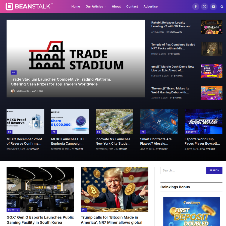 beanstalk.io homepage screenshot