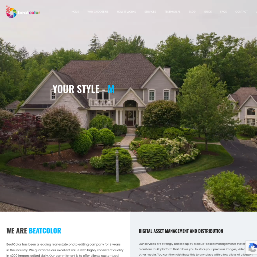 beatcolor.com homepage screenshot