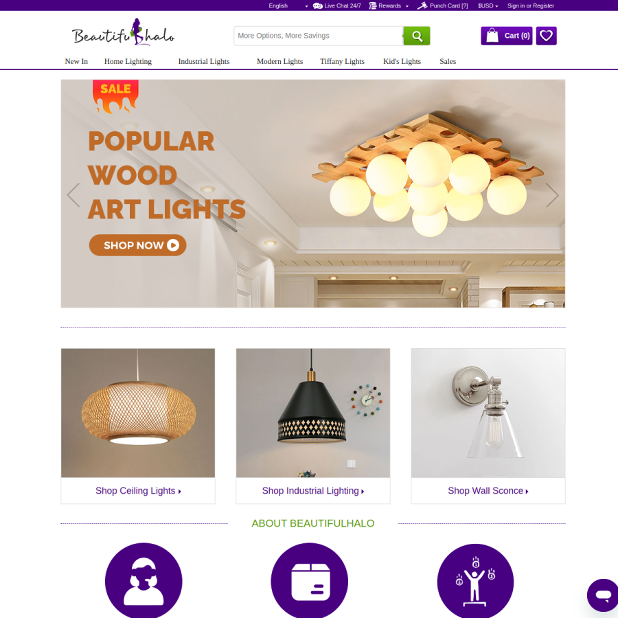 beautifulhalo.com homepage screenshot