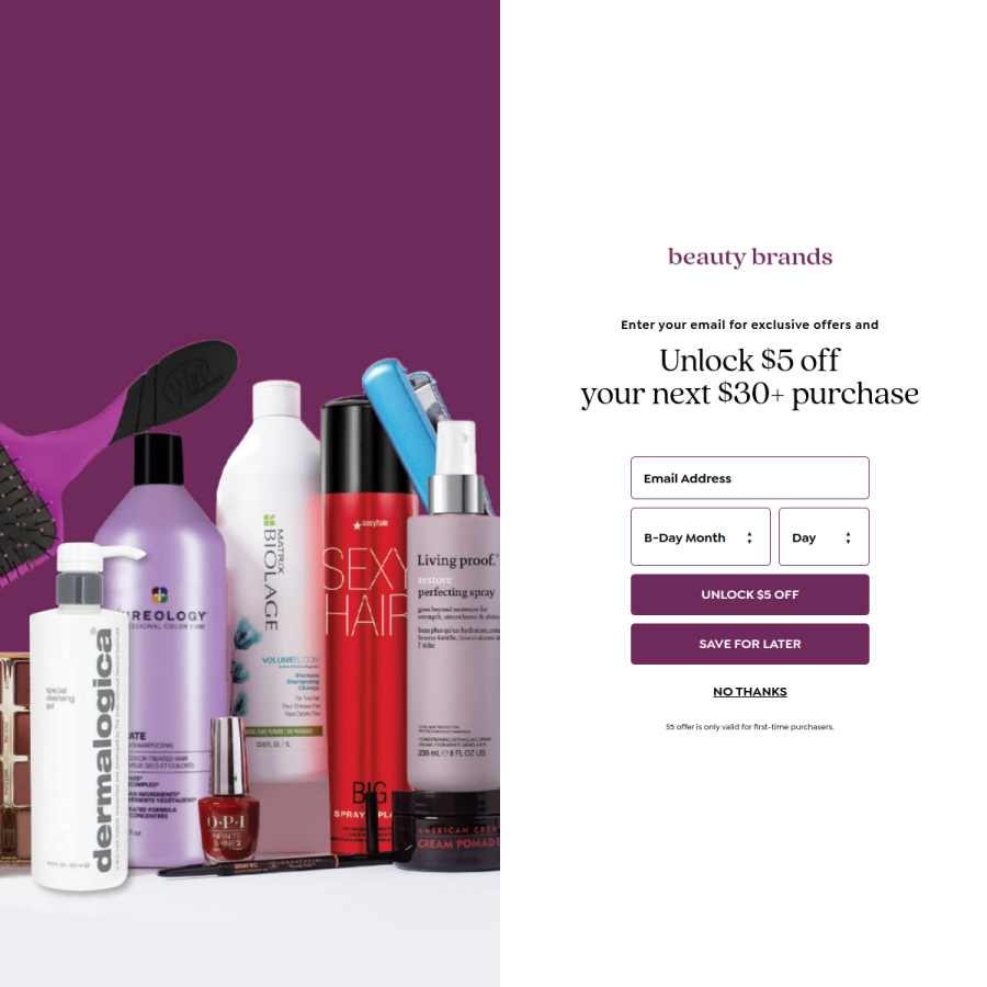 beautybrands.com homepage screenshot