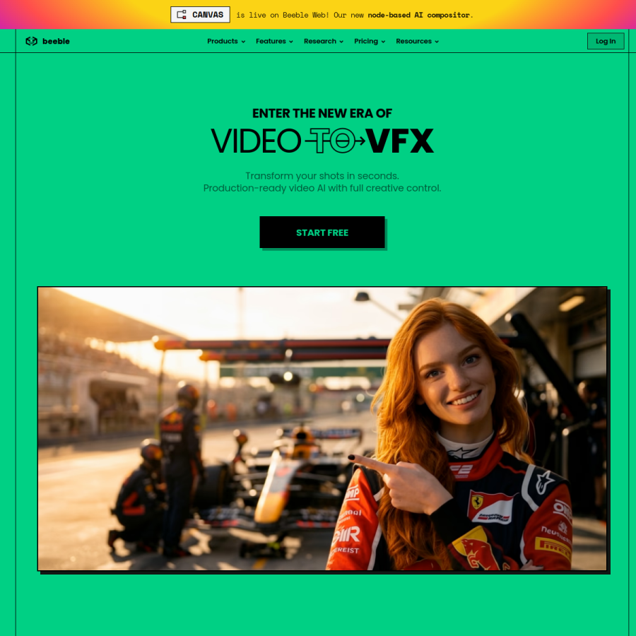 beeble.ai homepage screenshot
