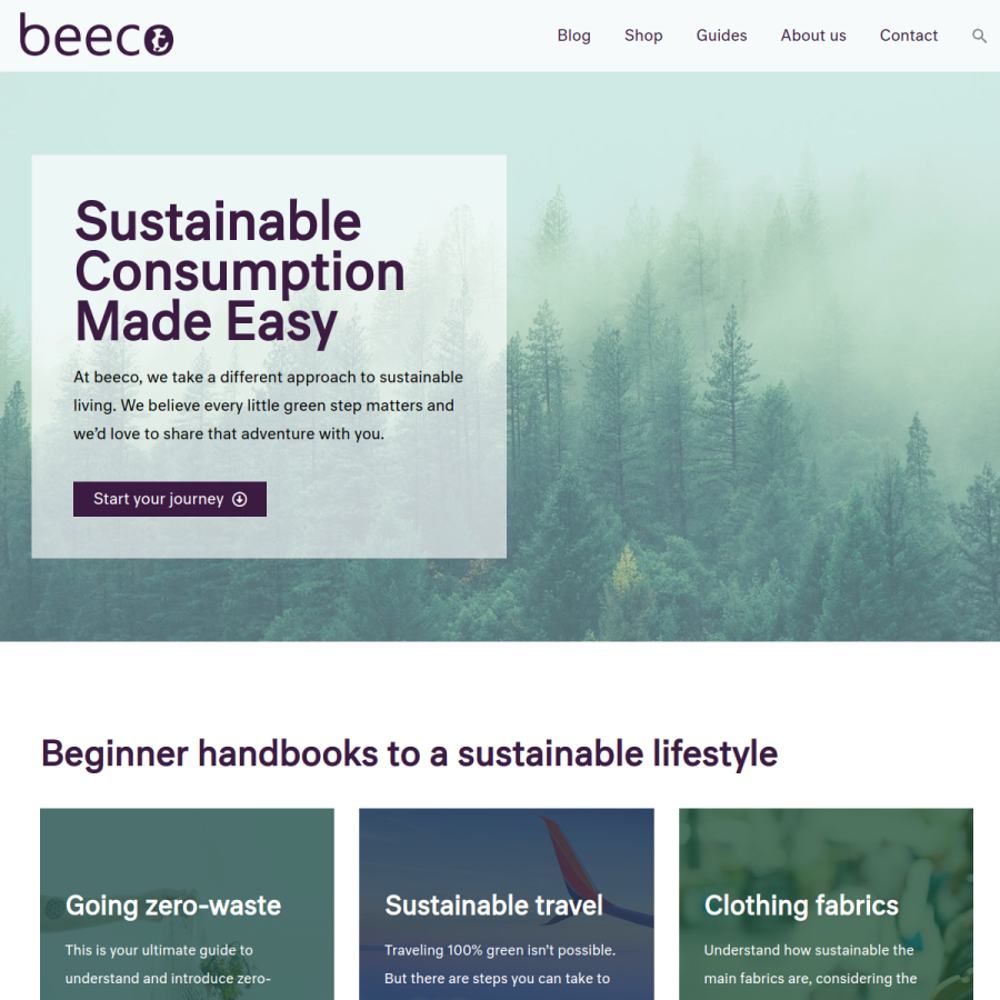 beeco.green homepage screenshot