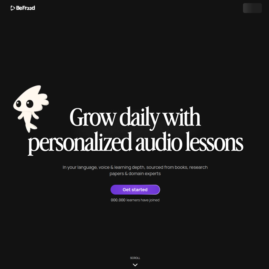 befreed.ai homepage screenshot