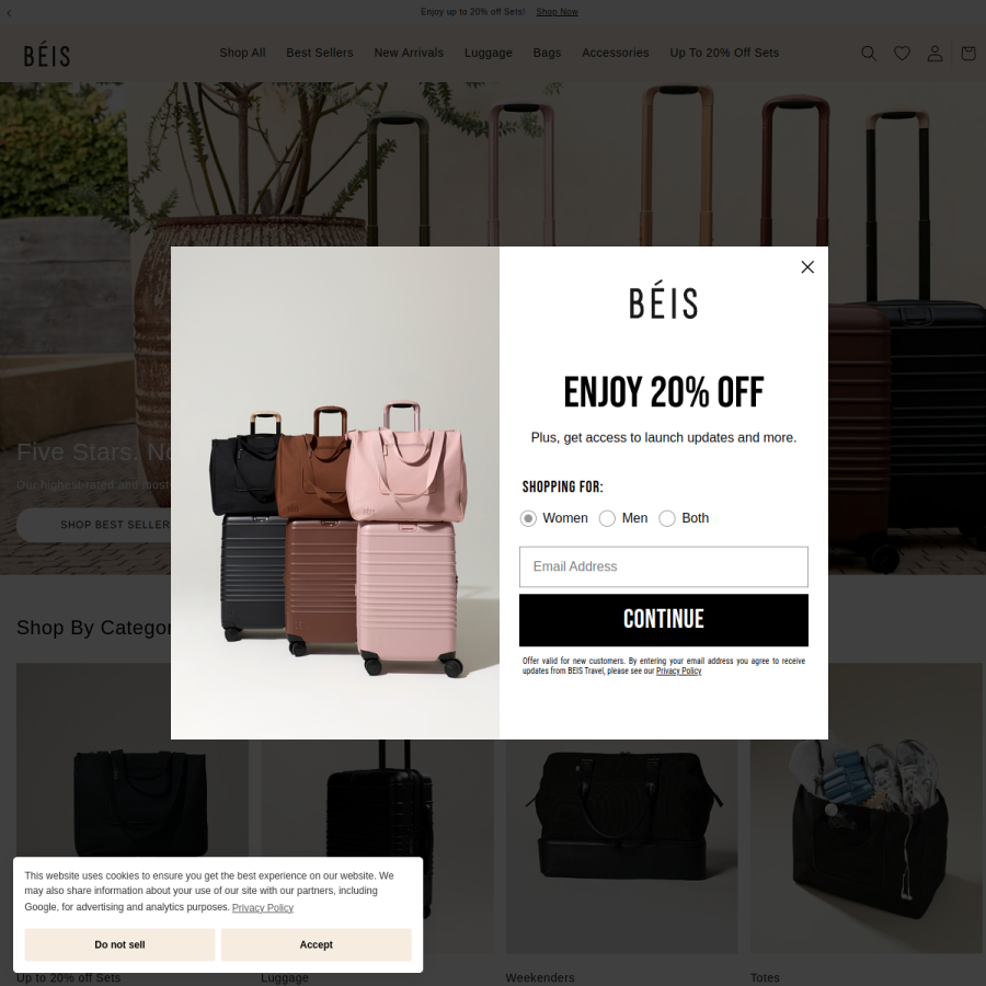 beistravel.com homepage screenshot