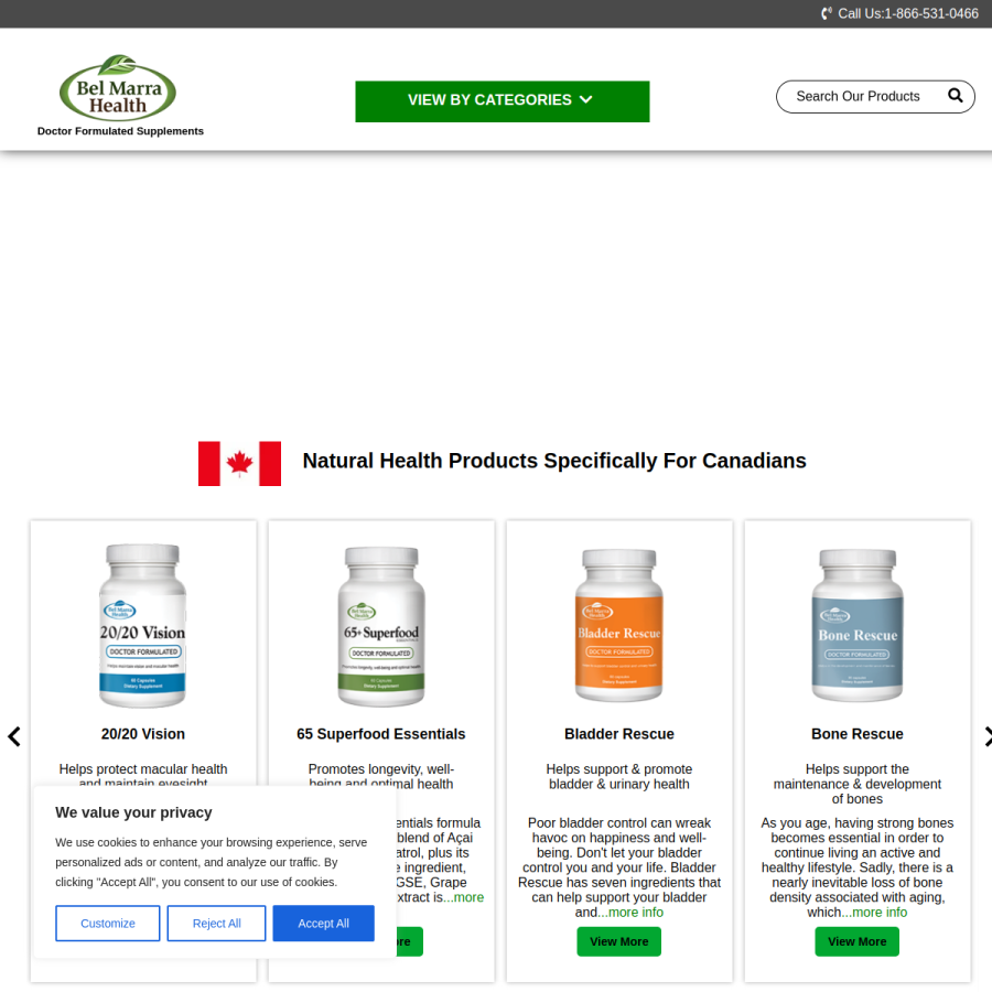 belmarrahealth.com homepage screenshot