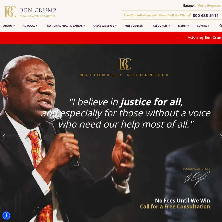 bencrump.com homepage screenshot