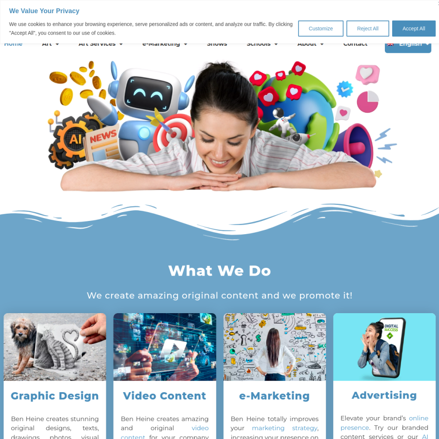 benheine.com homepage screenshot