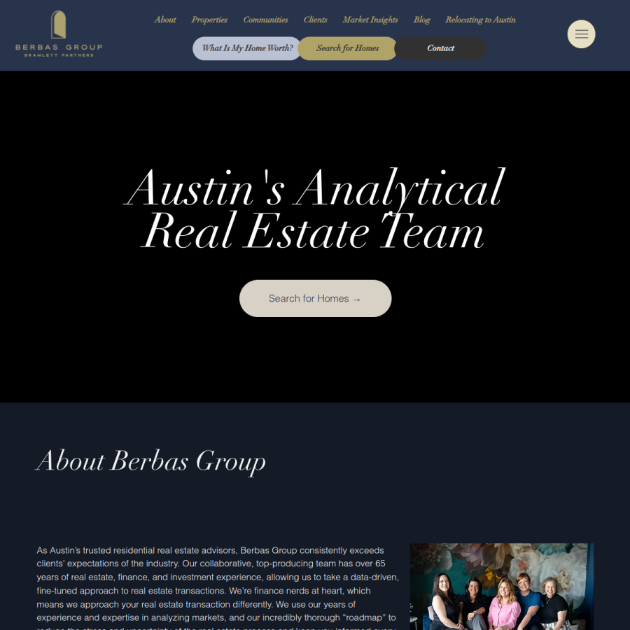 berbasgroup.com homepage screenshot