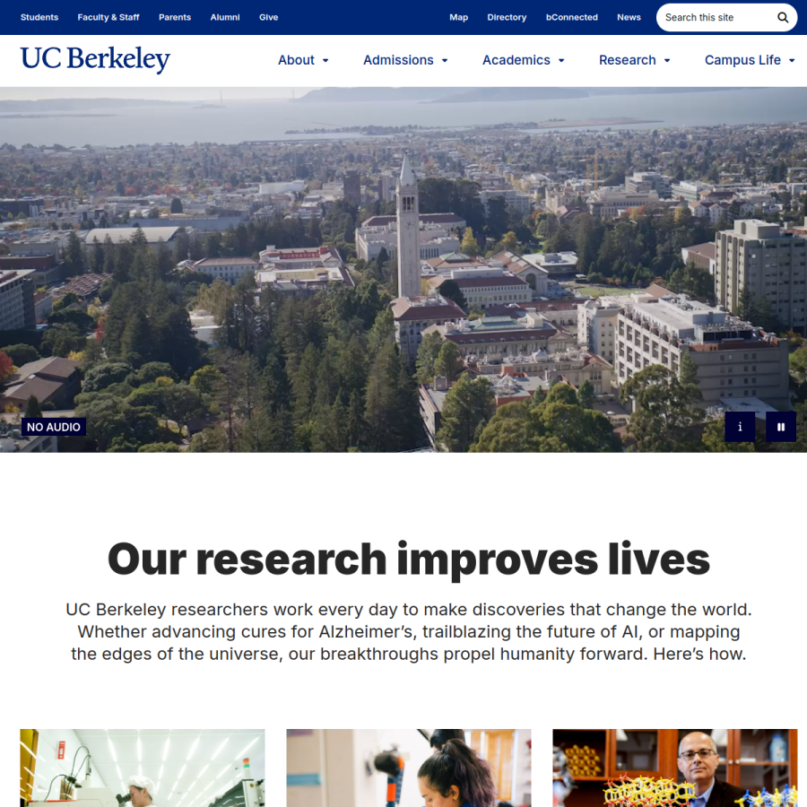 berkeley.edu homepage screenshot